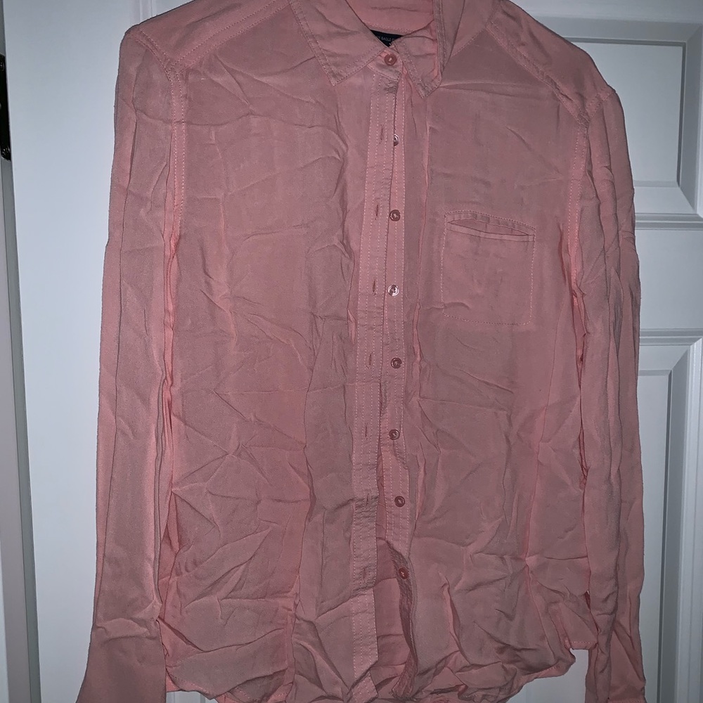 Pink button down
